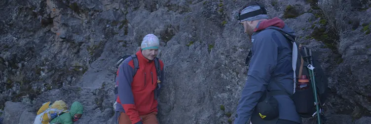 Climb from, Barranco camp â€“ Karanga camp